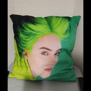 Billie Eilish throw pillow 15x15